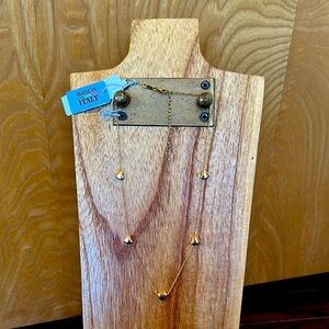 NWT Gold Heart Necklace